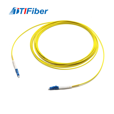 FTTH Gunakan Single Mode Simplex LC/UPC ke LC/UPC Fiber Optic Jumper Cable Patch Cord