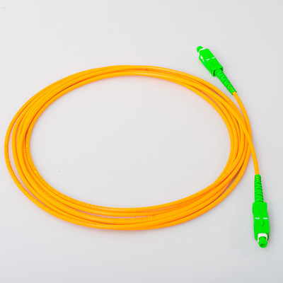 Jumper Kabel Patch Serat Optik Kuning SC / LC / ST UPC Polandia Singlemode
