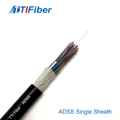 Pasokan Pabrik Sesuaikan Panjang Outdoor ADSS LSZH PVC Outdoor Communication Fiber Optic Cable