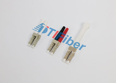 Biru Hijau Multimode Duplex LC Konektor Kabel Serat Optik untuk Jaringan FTTX