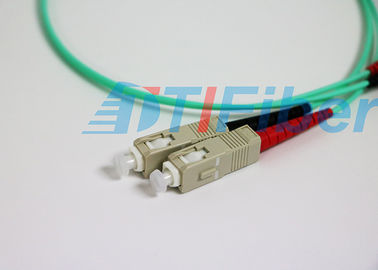 SC / UPC Fiber Optic Patch Cord Multimode / FTTH Jaringan kabel patch optik