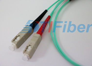 SC / UPC Fiber Optic Patch Cord Multimode / FTTH Jaringan kabel patch optik