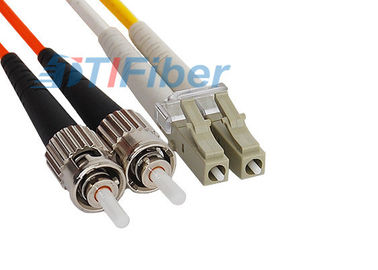 FC / PC ke LC / PC OM3 multimode kabel serat patch, kabel duplex duplex patch