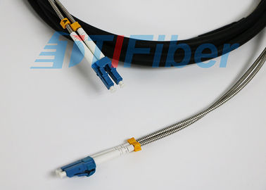 DLC / PC 7.0 Mm Duplex terbuka Fiber Optic Patch Cord Untuk Jaringan FTTA