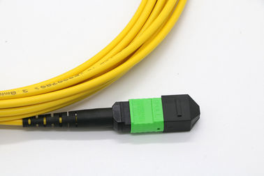 MPO Male To MPO Female Fiber Optic Patch Kabel Single Mode OM3 12/24 Core