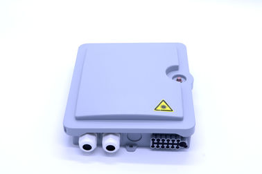 12 Cores ABS Kotak Distribusi Serat Optik Splitter Bahan ABS Persetujuan ISO