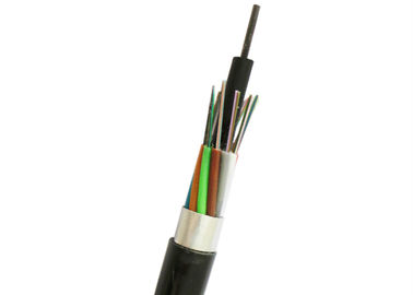 12 Core Fiber Optic Ethernet Cable Outdoor GYTA Lapis Baja Untuk Dimakamkan Langsung