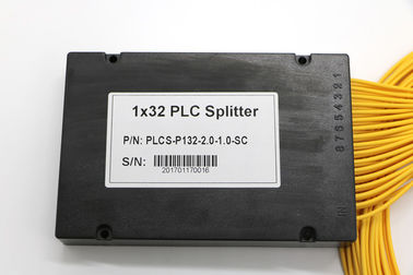 PLC Digital Splitter Kabel Optik, Splitter Kawat Optik ABS 1 * 32 Untuk Jaringan