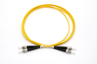 Singlemode / Multimode Fiber Optic Patch Memimpin Duplex Cable LC / SC / FC / ST Connector
