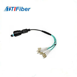 Kabel Multimode Patch Berwarna-warni OM3 Multimode 4G / 5G MPO Ke LC Untuk Telekomunikasi