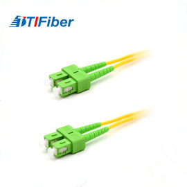 SC Duplex Fiber Optic Patch Cord PVC LSZH OFNR OFNP Jenis Kerugian Pengembalian Tinggi