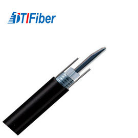 8 Fiber Count Fiber Optic Wire Cable Hitam Luar Aerial GYXTW Singlemode