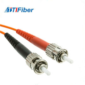 Duplex Multimode Fiber Patch Cord, Kabel Serat Optik 62.5 / 125 ST / ST Tahan Lama