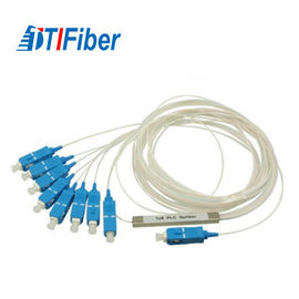 Konektor SC Singlemode Kabel Optik Splitter PLC Untuk Distribusi Sinyal Optik