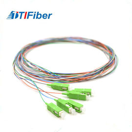 Kabel Jumper Fiber Optic Pigtail Single Mode SC-SC 12 Warna PVC / LSZH Jenis Zipcord