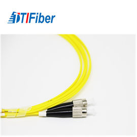 Kabel Fiber Optic Patch Mode Tunggal Tahan Lama, FC Ke LC Patch Cord Fiber Optic