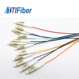 Simplex Pigtail Fiber Optic Cable, LC Multimode Fiber Pigtail Stabilitas Tinggi