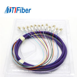 Simplex Pigtail Fiber Optic Cable, LC Multimode Fiber Pigtail Stabilitas Tinggi