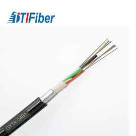 Kabel Ethernet Fiber Optik Lapis Baja GYTA53 4 8 12 24 48 96 Core Stranded Loose Tube