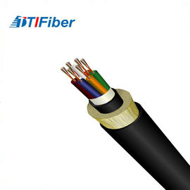 Kabel Serat Optik Mode Tunggal 12 48 96 Iklan Inti High Fiber Density PE / HDPE Sheath