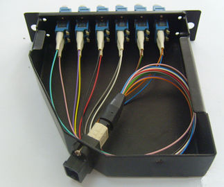 12 pcs konektor LC SC Duplex 3U MPO Patch Panel untuk MPO Casstte