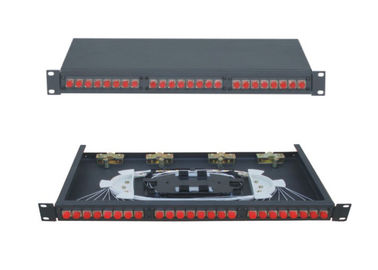 Box Terminal Fiber Optic yang dipasang di rak dengan Adaptor / Pigtail SC