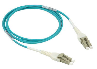 OM3, OM4 Uniboot LC Cord Fiber Optic Patch dengan OM4 LSZH Cable