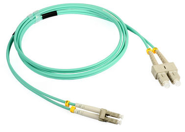 Serialized LC-SC Fiber Optic Patch Cord Singlemode Duplex, PC / UPC / APC