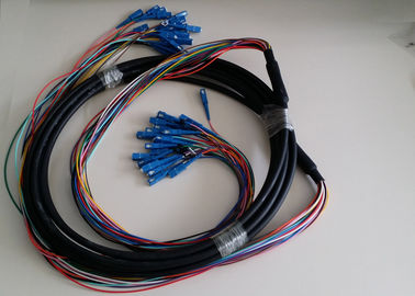 Single mode outdoor / Multimode fiber optik kabel patch dengan GYTA Kabel Fiber