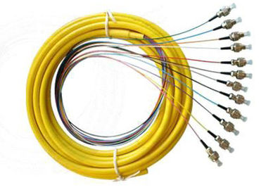 Singlemode UPC Fiber Optic Pigtail dengan 12pcs FC Fiber Connectors