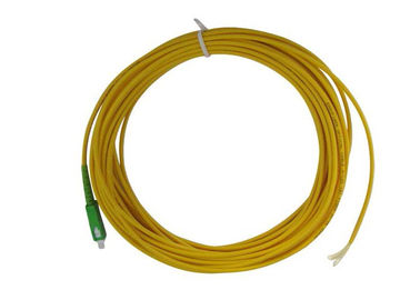 Jaringan akses optik SC APC Simplex Fiber Pigtail dengan SM Yellow Fiber Optic Cable