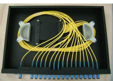 1 * 16 splitter kabel serat optik untuk Rack Mounted Fiber Terminal Box