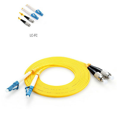 Kabel Patch Serat Optik LSZH Kuning Sc Lc UPC APC Sm 1m 5m 10m 15m