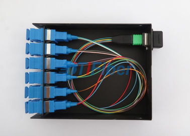 12 inti MTP Fiber Optic Patch Cord dengan 3.0mm Putaran Kabel Fiber