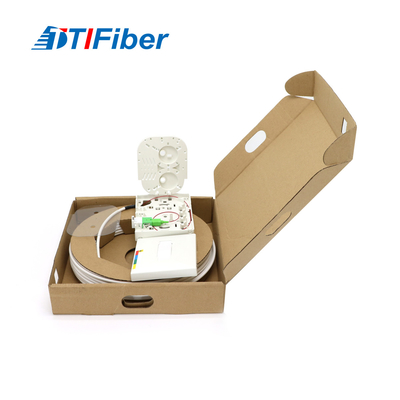 Indoor Outdoor FTTH Single Mode Fiber Optic Patchcord Dengan OTO Terminal Box