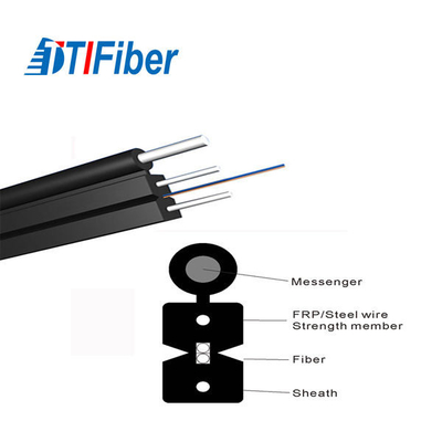 Kabel Drop Fiber Optik Ftth 2/4/6/8 Core Single Mode Outdoor Indoor