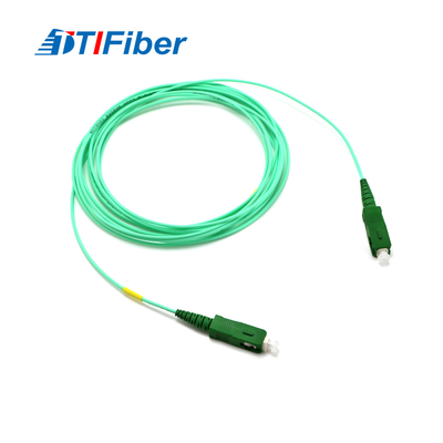 Sc Apc Ke Sc Apc Aqua Jaket Fiber Optic Patch Cord Simplex Jumper G652d / G657a