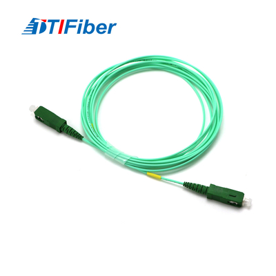 Sc Apc Ke Sc Apc Aqua Jaket Fiber Optic Patch Cord Simplex Jumper G652d / G657a