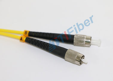 FC - LC Single Mode Kabel Serat Optik Duplex Kabel Serat Optik Patch