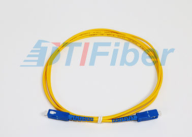 Singlemode Simplex LSZH Kabel Patch Serat Optik Untuk Jaringan FTTH 2.0mm SC / APC