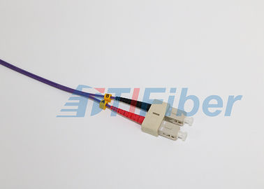 Kabel serat patch 50/125 mm, kabel patch multimode ST / UPC ke SC / UPC