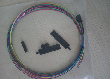 12 inti pita serat Optik Buffer Tube Fan Out Kit 1m dengan buffer 0,9mm