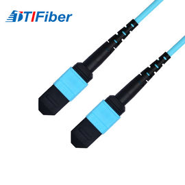 OM3 Aqua 50 / 125μm Kabel patch serat optik SM MM SX DX kabel serat optik