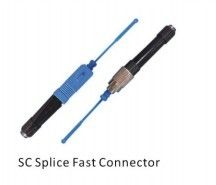 Hijau Biru CE ROHS QuickFiber Konektor Optik SC Peralatan konektor cepat serat