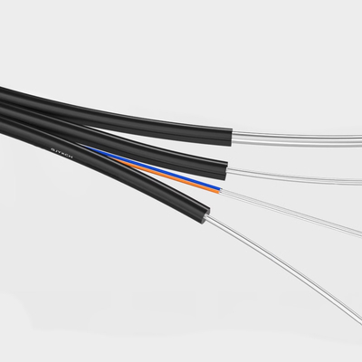 Outdoor Aerial GJYXCH Drop Cable LZSH Mode Tunggal 1 2 4 Core G652D G657A1 G657A2 FTTH Fiber Drop Optic Cable