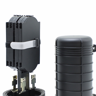 Kotak Fiber Optik 2 Input 2 Output 12 Inti 24 Inti 36 Inti Penutup Sambungan Fiber Hitam