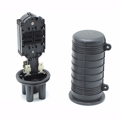 Dome Fiber Optic Box 12 Core 24 Core 36 Core 1 Input 2 Output ABS Hitam Mini Fiber Splice Closure
