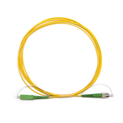 Desain Baru Diuji Singlemode Simplex 3 5 10M SC / APC - FC / APC FTTH OFNP Fiber Optic Patch Cord