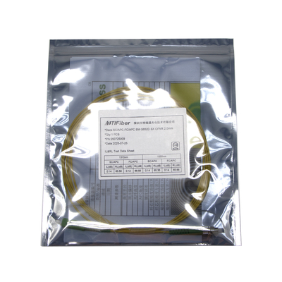 Kabel Jumper CATV Telekomunikasi 3m FC SC APC 9 / 125um Rugi Sisipan Rendah