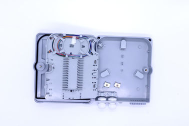 12 Cores ABS Kotak Distribusi Serat Optik Splitter Bahan ABS Persetujuan ISO